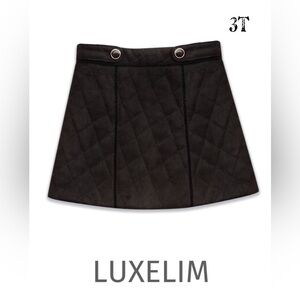 Luxelim 3t black Quilted Anna skirt